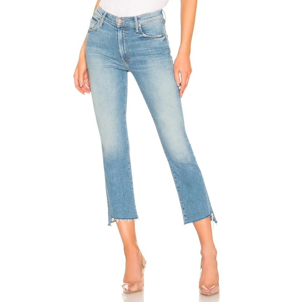 Mother insider Crop step Fray shoot to thrill Jeans Stretch Size 29 NEW